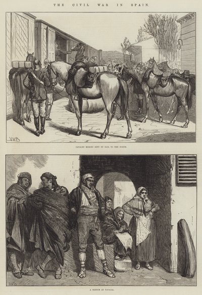 De burgeroorlog in Spanje door Valentine Walter Lewis Bromley